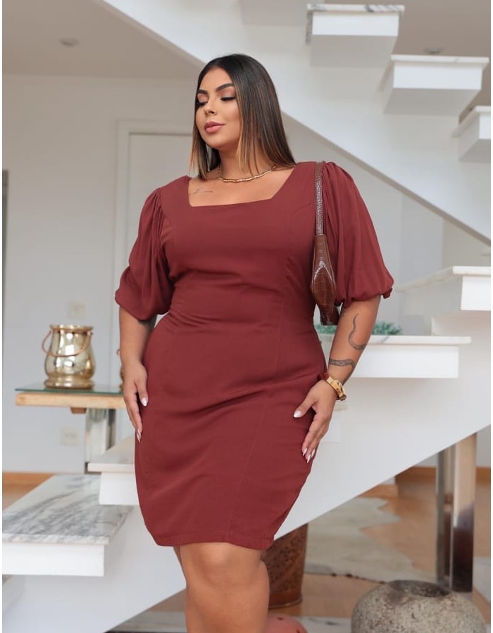 VESTIDO LISO 