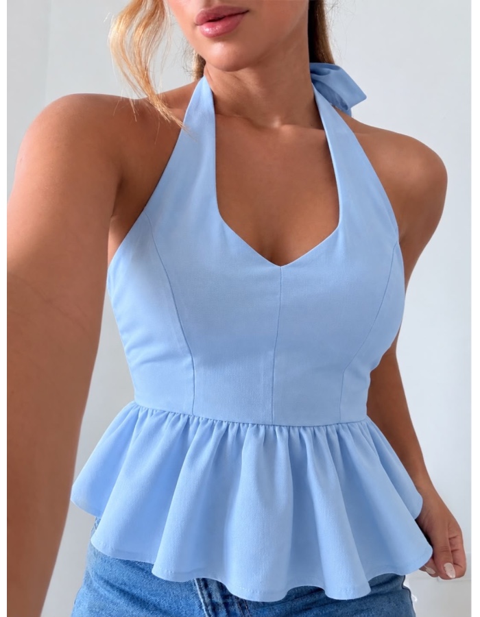 BLUSA PEPLUM AMARRAÇÃO