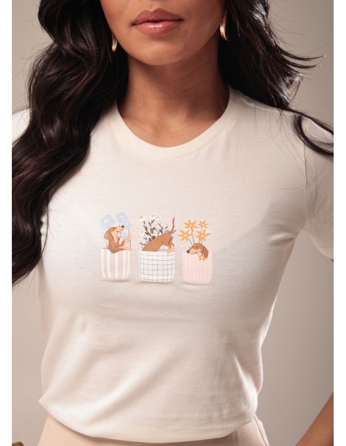 T-SHIRT DE ALGODÃO DOGS 