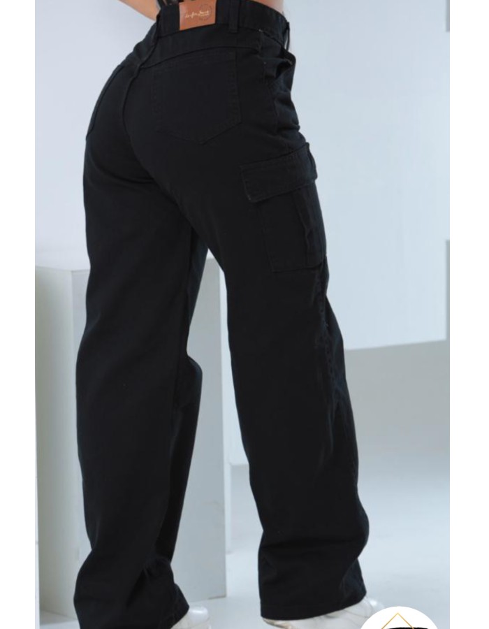 CALÇA WID LEG CARGO COR
