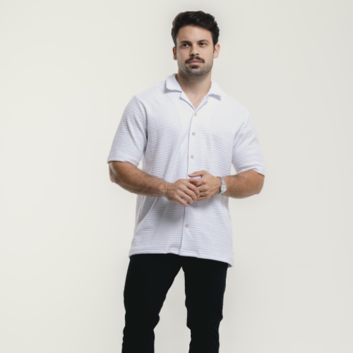 CAMISA BOTÃO TEXTURIZADA 