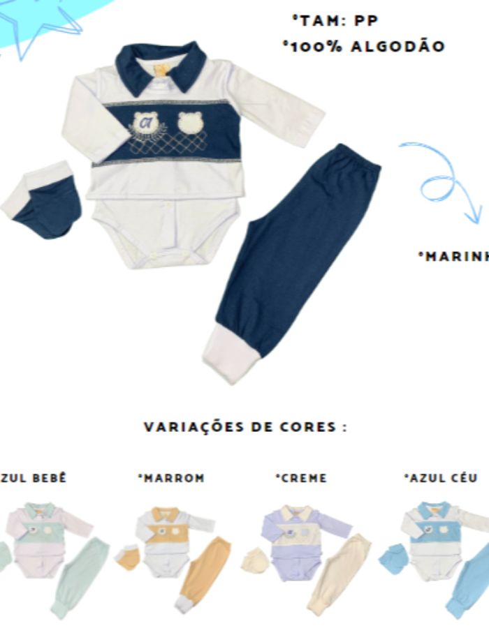 CONJ PAGAO C/ BODY 2072 ELIEL BABY