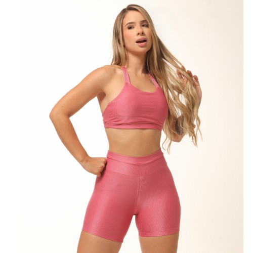 CONJUNTO SHORT CANELADO