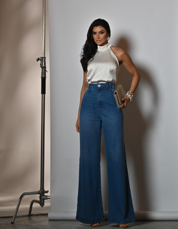 CALÇA SLIM 100%