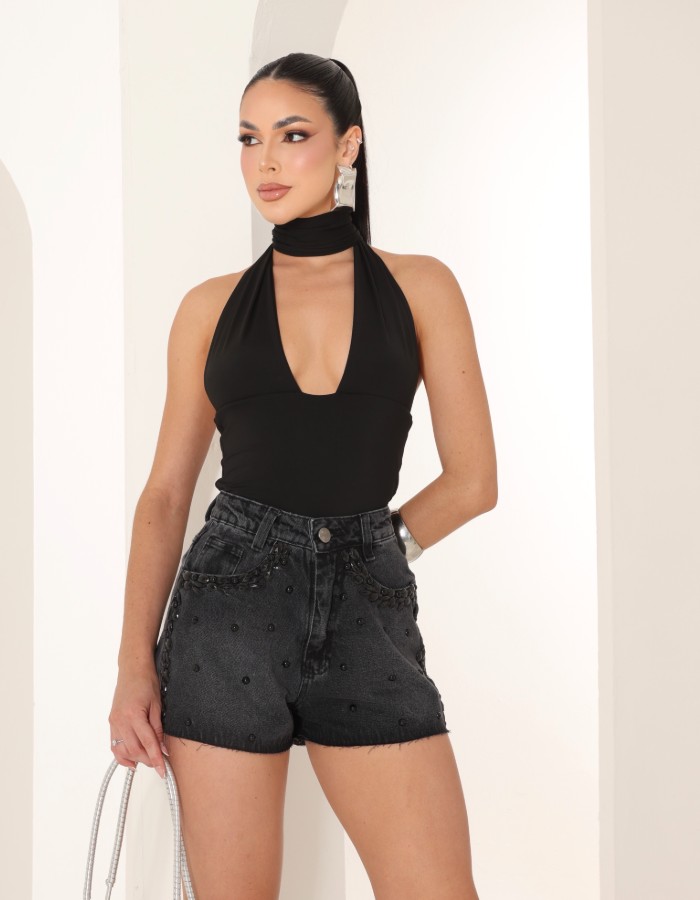 SHORT SLIM 100%