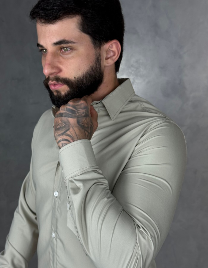Camiseta Social Teck Manga longa