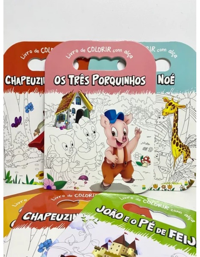 LIVRO DE COLORIR COM ALÇA