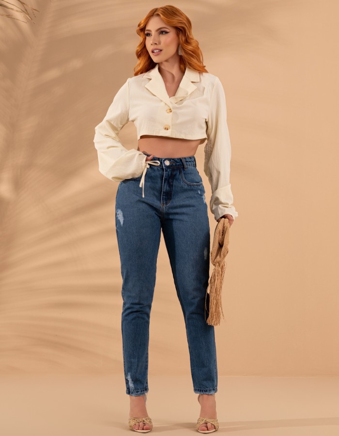 CALÇA MOM