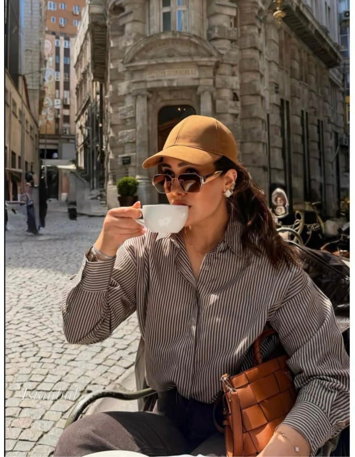CAMISA CREPE SEDA LISTRADA