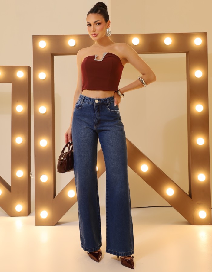 CALÇA WIDE LEG