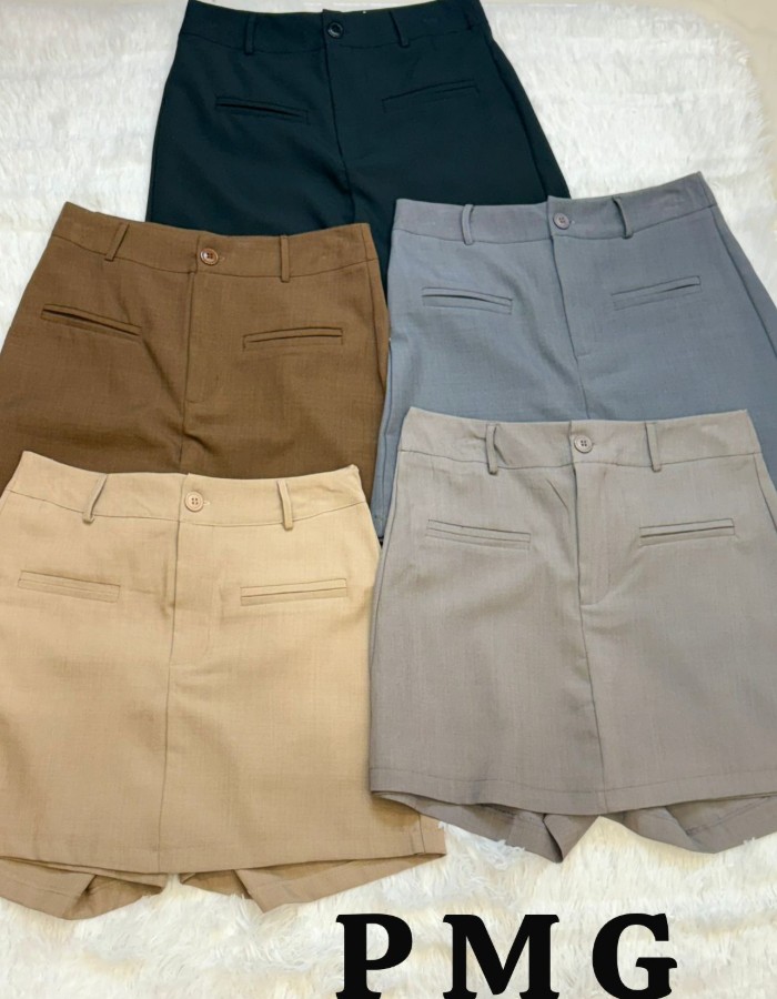 SHORT SAIA TECIDO MARANTE DETALHE BOLSO IMBOTIDO