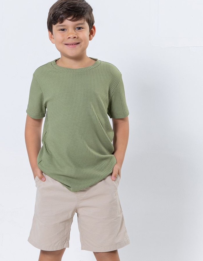 (KIDS) CAMISA VOLARE TEXTURA INFANTIL