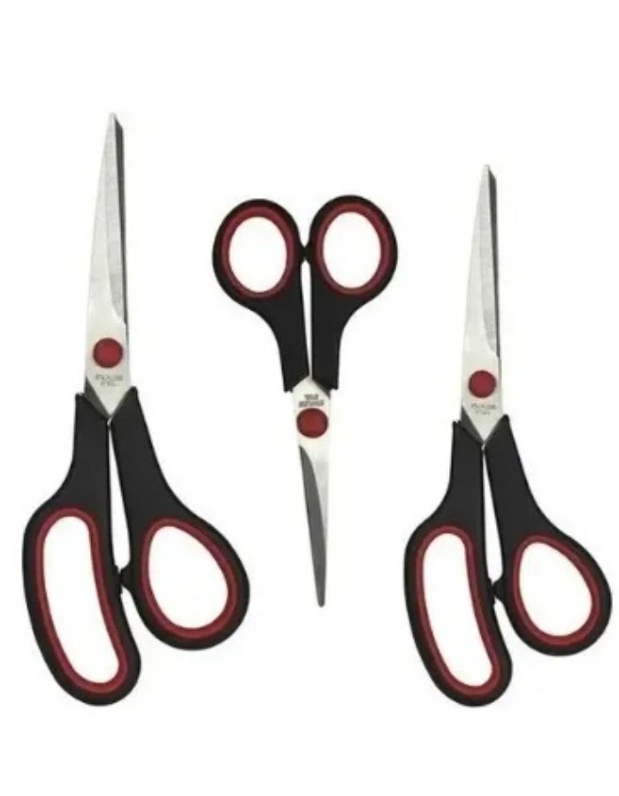 TESOURA PIL BULL PROFISSIONAL  KIT C/ 3 UNIDADES