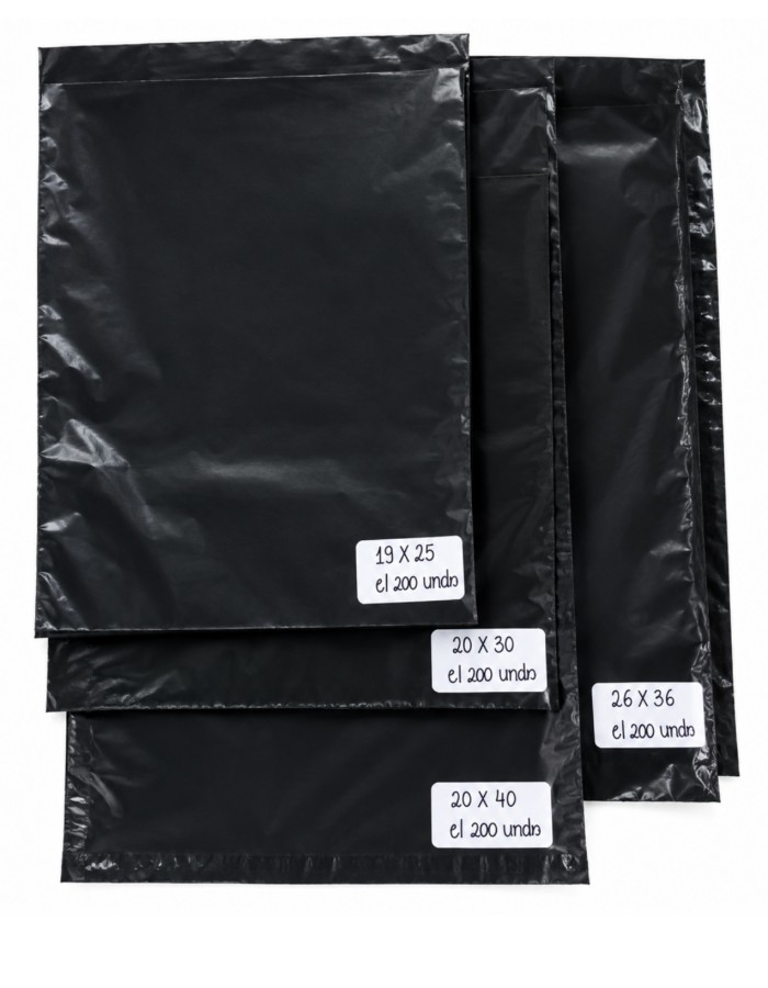 EMALAGEM DE ENVIO PRETO C/ 200 UNIDADES 