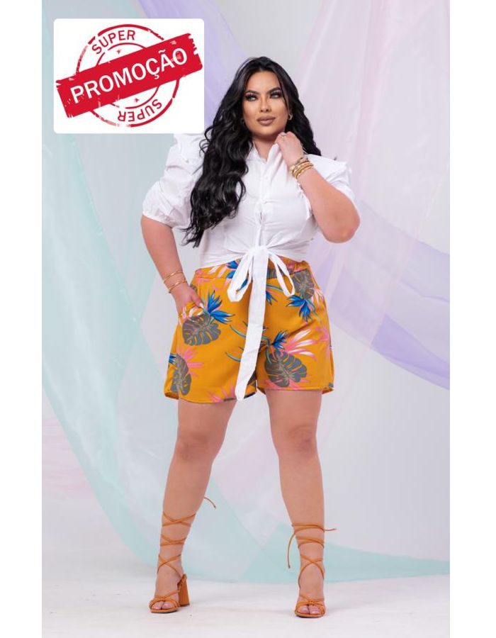 Short c/ elastico e c/ foro ESTAMPAS DIVERSAS 