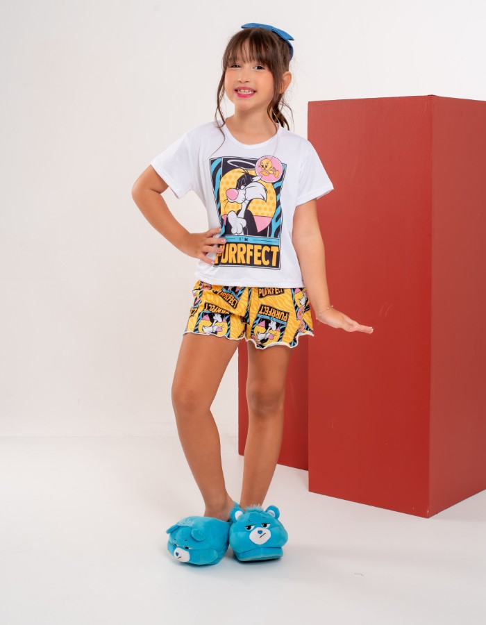 SHORT DOLL INFANTIL TAL MÃE TAL FILHA  0015 1553