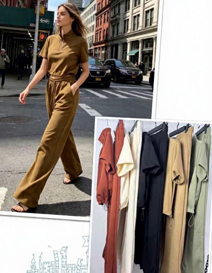 CROPPED ZÍPER + CALÇA 