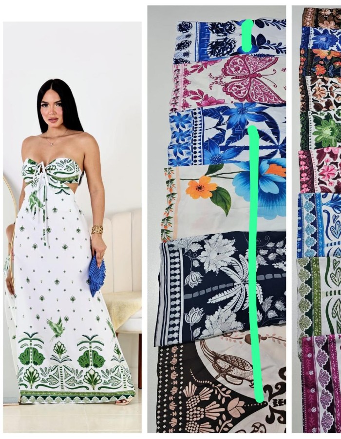 VESTIDO FARM CREPE