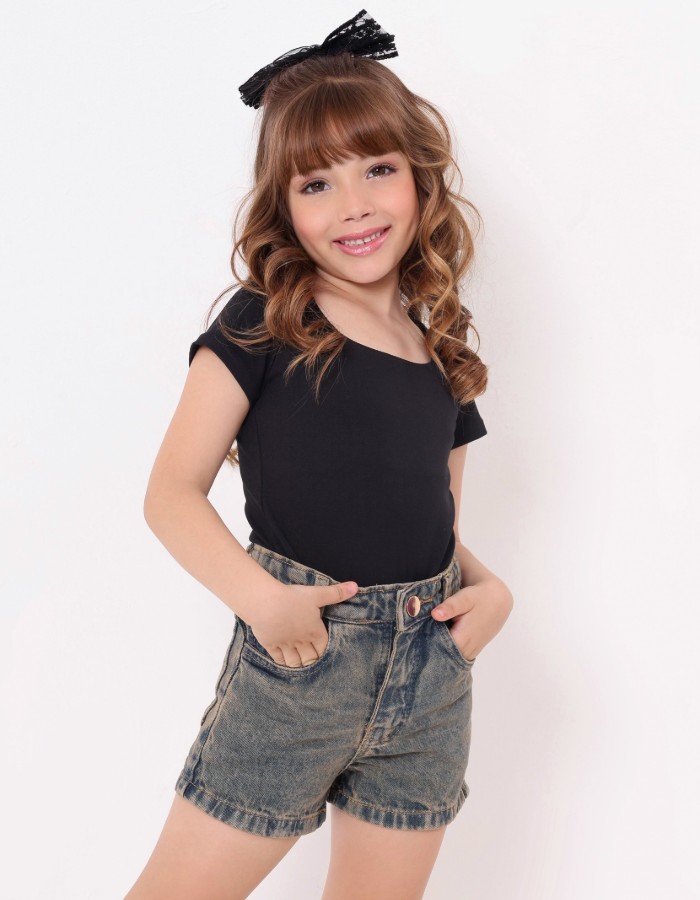 SHORT JEANS (SUJINHO) INFANTIL DESGRADEADO