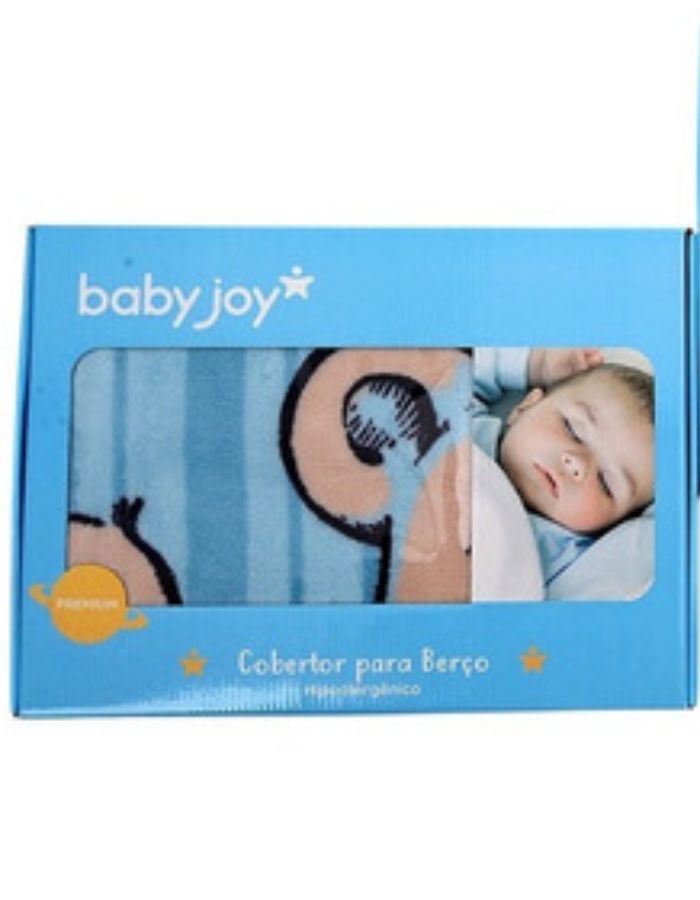COBERTOR ESTAMPADO HIPORALERGÊNICO 90X110CM BABY JOY