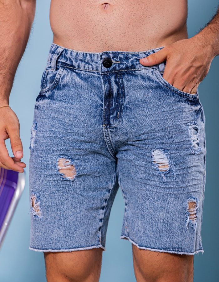 BERMUDA JEANS DESTROYD 