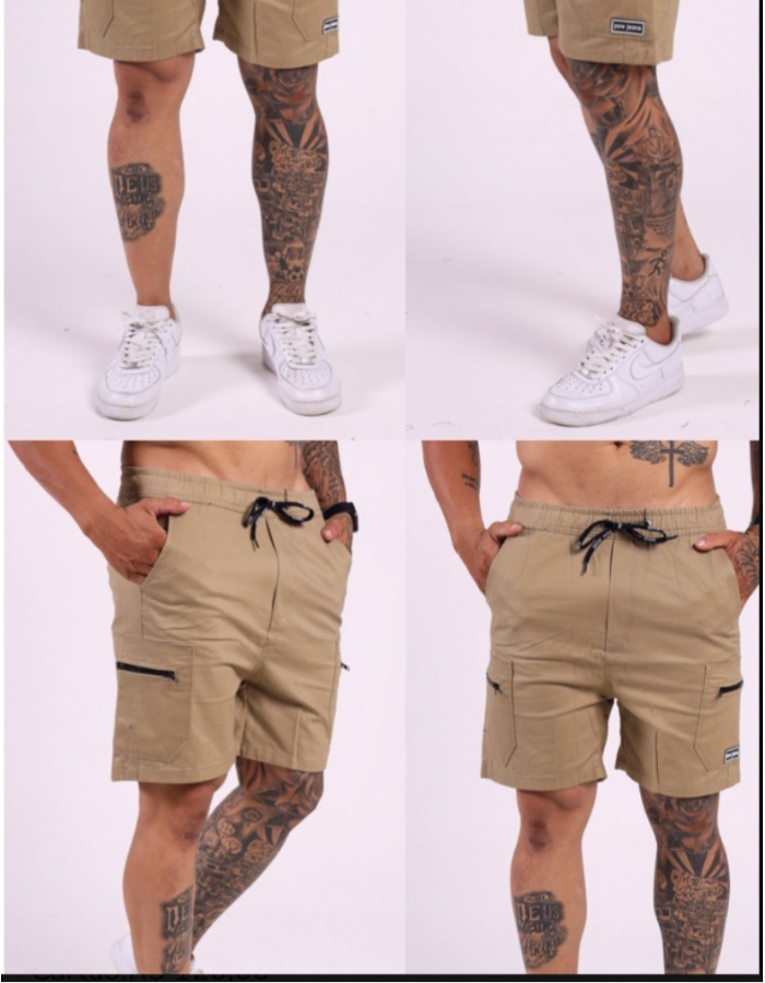SHORT CARGO  BOLSO LATERAL C FIVELA