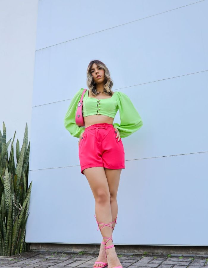 CROPPED MANGA LONGA