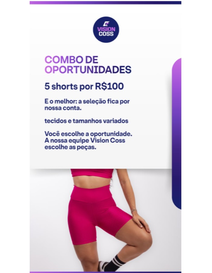 OFERTA 5 SHORTS 