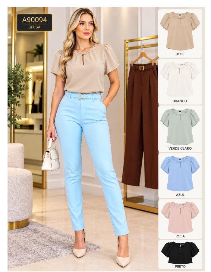 Blusa Crepe Seda