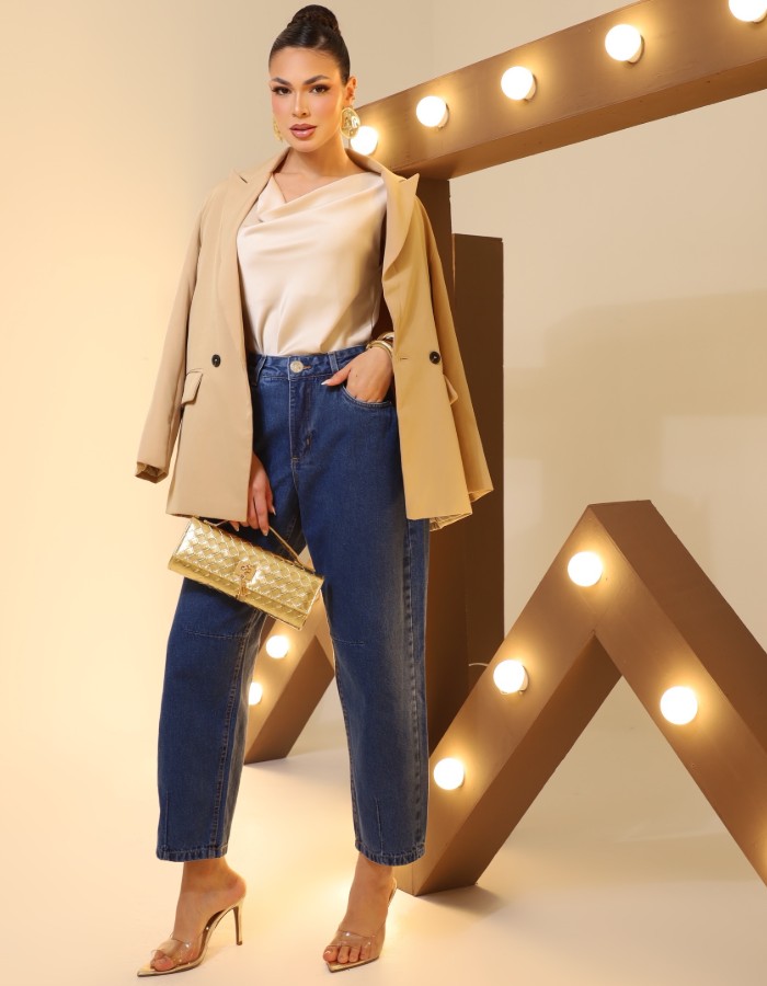 CALÇA FEMININA BARREL