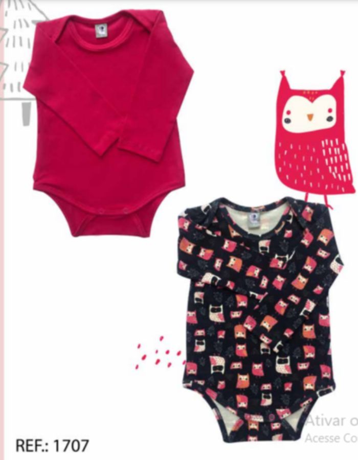 KIT BODY MANGA LONGA FEM LIVNIC