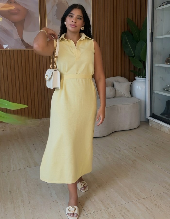 VESTIDO MARANTE C/ FAIXA