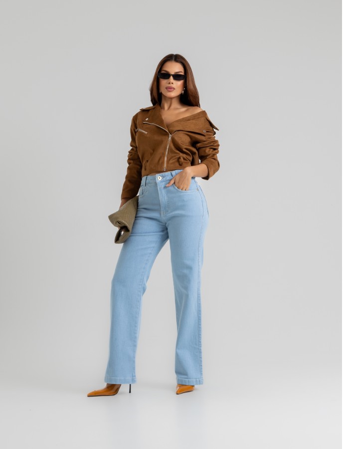 CALÇA WIDE LEG LYCRA 