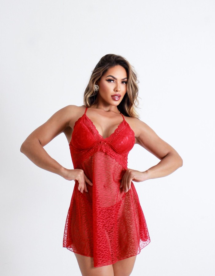 CAMISOLA DESEJO CARMIM
