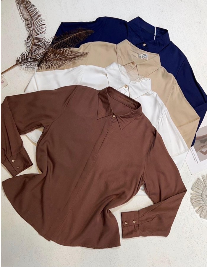 CAMISA LINHO COM TOQUE ACETINADO