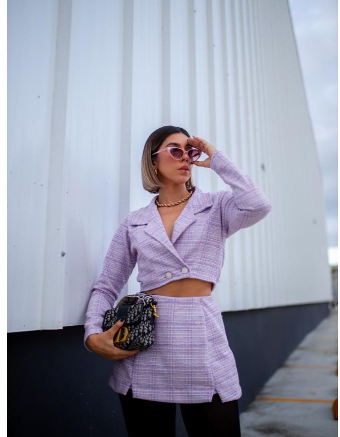 CROPPED M/L TWEED