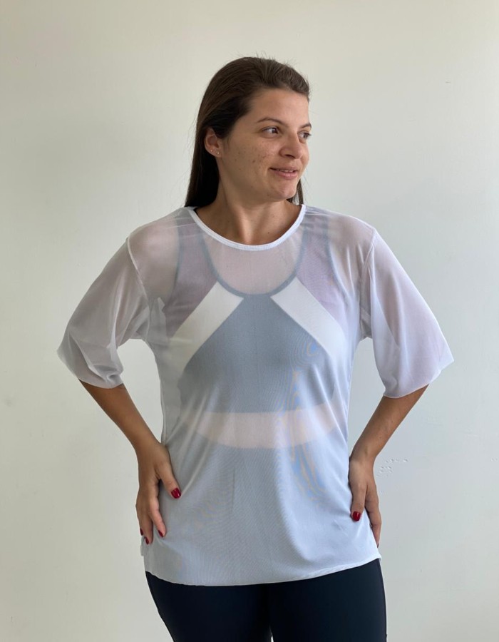 BLUSA LONGA TULE 