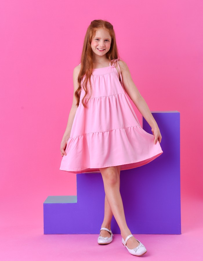 VESTIDO MONICA ROSA CLARO