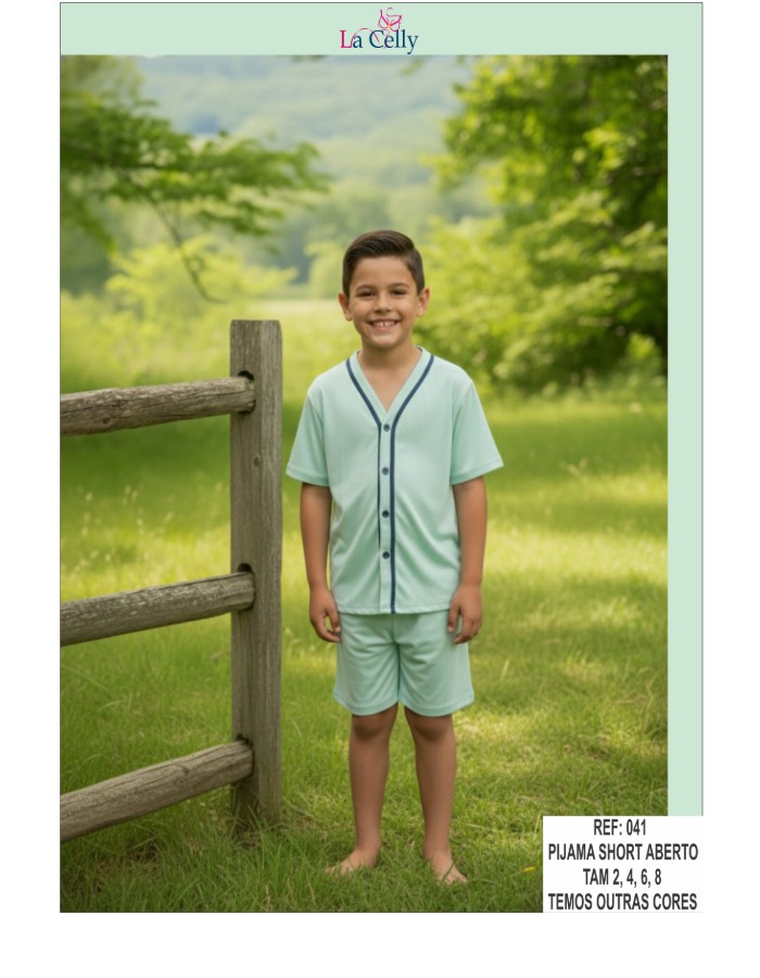 PIJAMA ABERTO INFANTIL SHORT