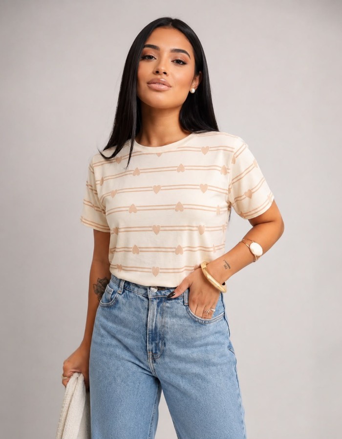 Blusa corações