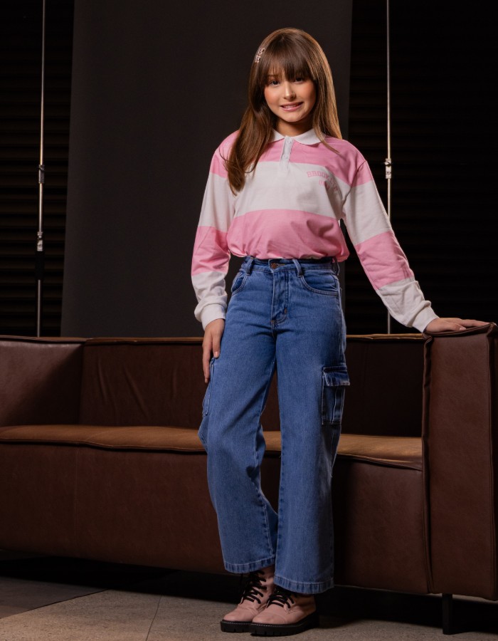 CALÇA CARGO JUVENIL  NOVA