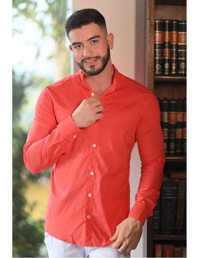 Camisa Tricoline Gola Padre M/L (R:1-A)
