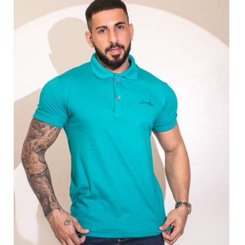 Camisa polo slin print Plus size 