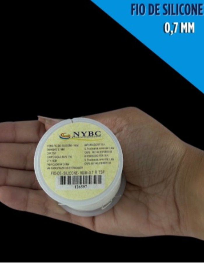 FIO DE SILICONE - 100 METROS - 0.7 MM