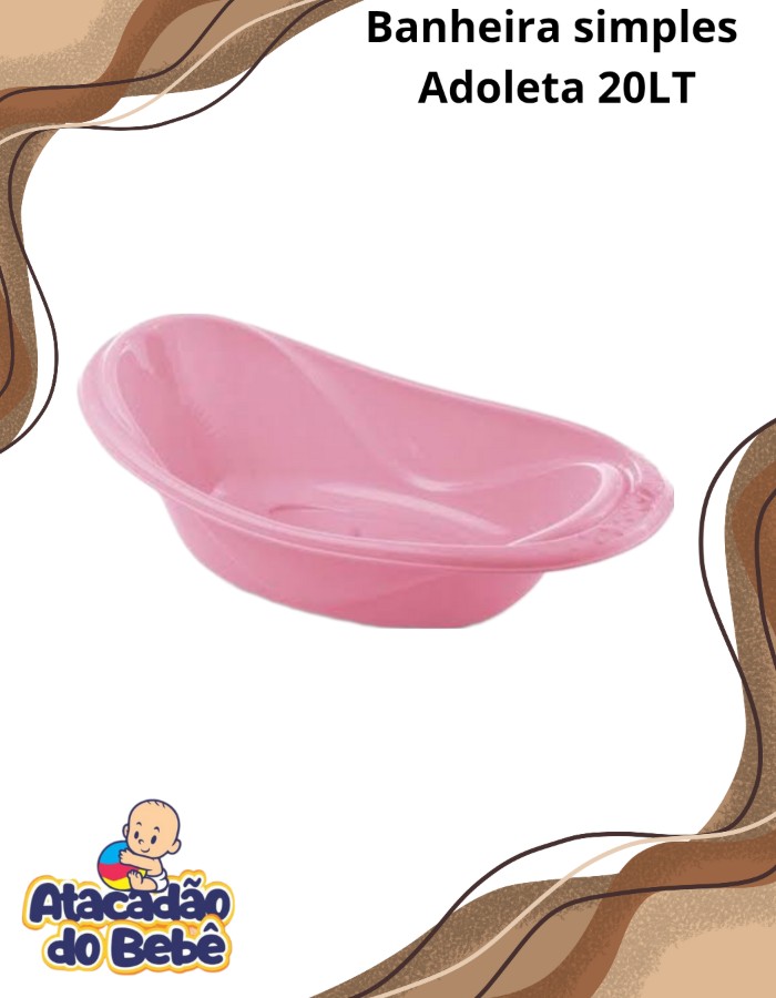 Banheira simples Adoleta Cajovil 20 Litros 