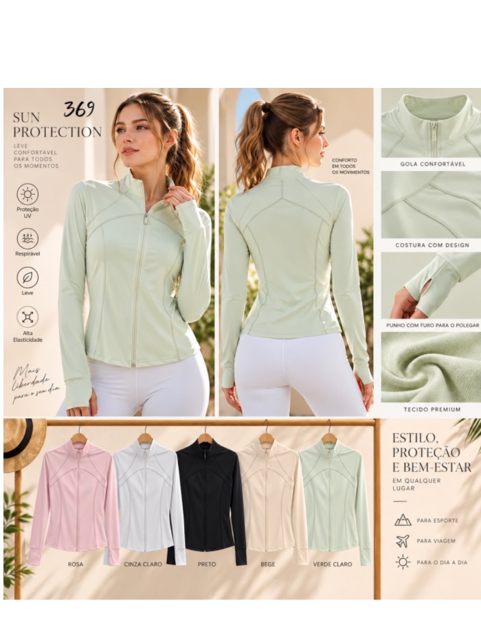 A Blusa proteção UV