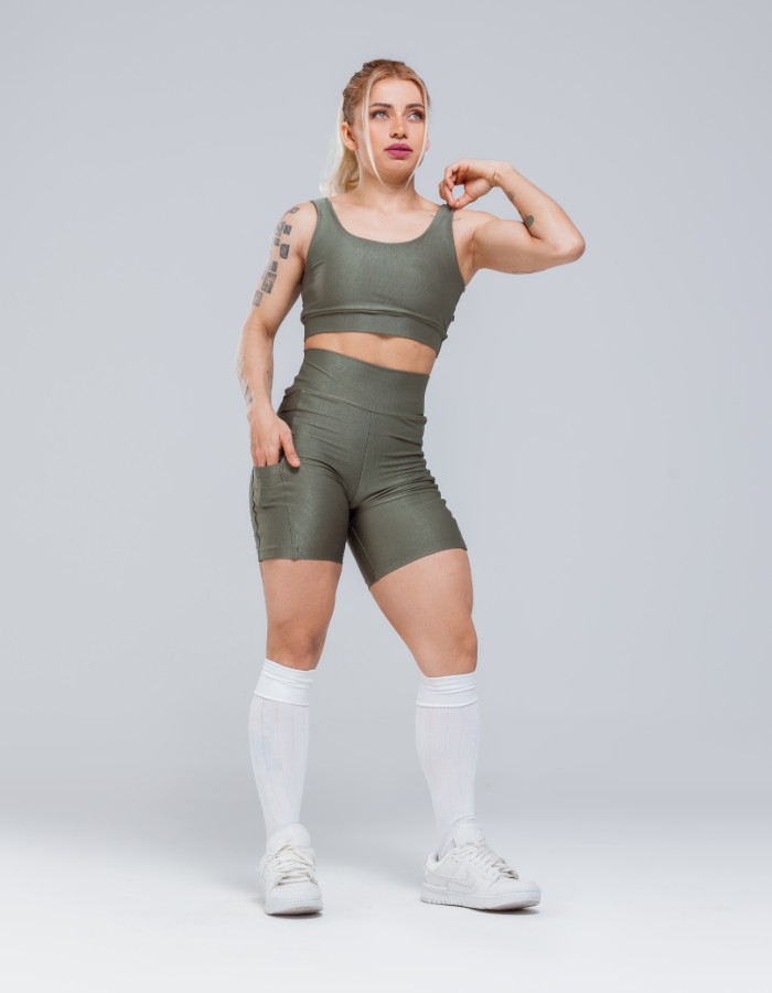 CONJ. SHORT CANELADO