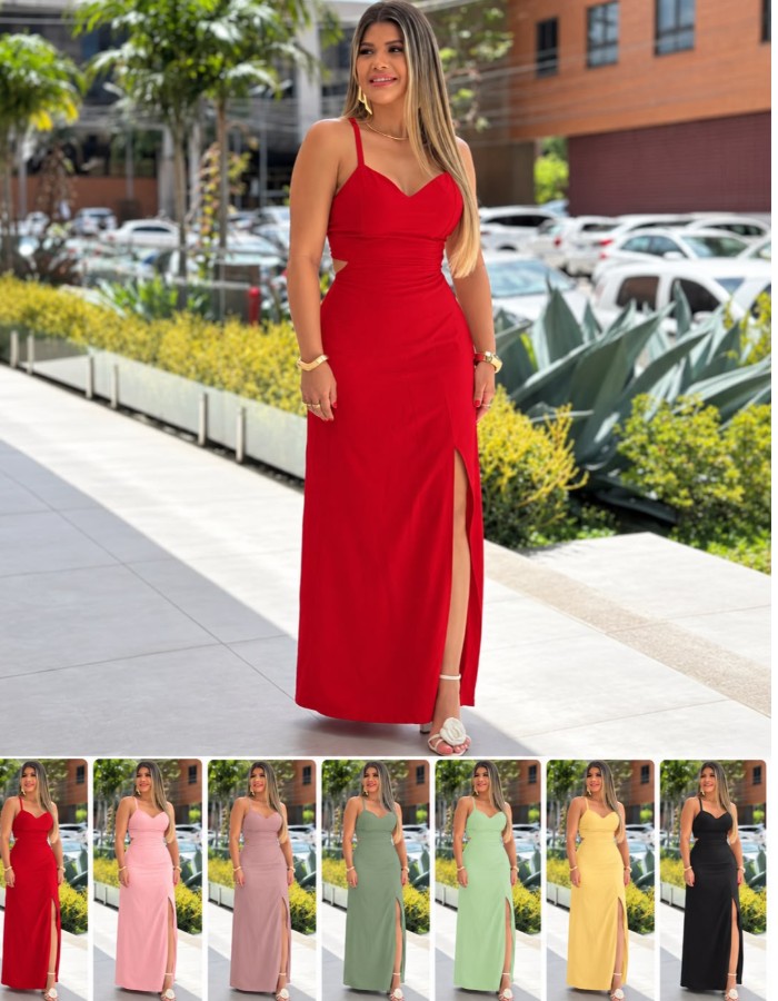 VESTIDO VISCOSARJA COM ALÇA REGULAVEL