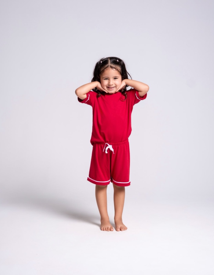 Baby Doll infantil frizado feminino 