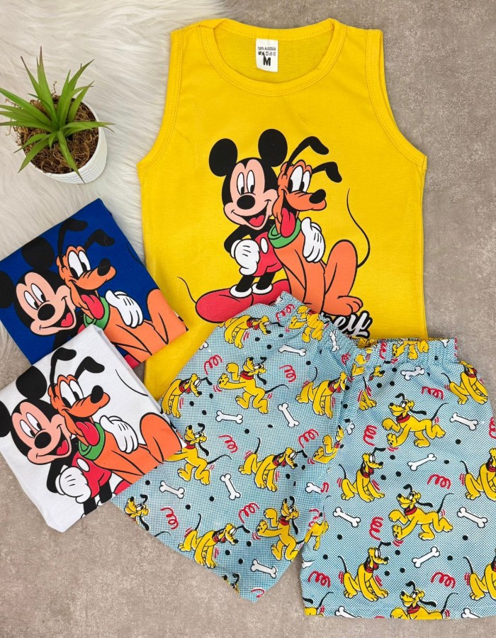 CONJUNTO REGATA MICKEY E PLUTO